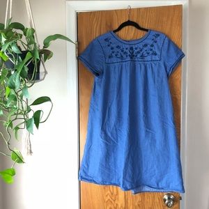 Old Navy Embroidered Denim Dress